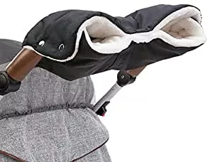 Diaoprotect Pram Hand Warmer Muff, Pram Gloves, Hand Muff with Fleece Inside, Pram Muff, Breathable, Waterproof, Windproof, Universal Size for Pushchairs, Buggies, Bicycle Trailers (Black) : Amazon.de: Baby Products
