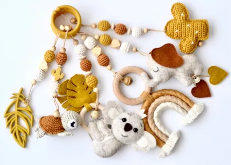 Spielbogen Anhänger Silikon Holz | Etsy