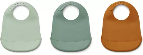Maru Silikon Lätzchen 3er Pack - Peppermint multi mix – Liewood