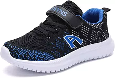 ZOSYNS Hallenschuhe Kinder Sneaker Jungen Sportschuhe Mädchen Turnschuhe Kinderschuhe Outdoor Laufschuhe für Unisex-Kinder Schwarz Blau 33 : Amazon.de: Schuhe & Handtaschen