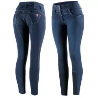 Horze Liza Jeans-Vollbesatzreithose mit Silikon-Grip | Horze