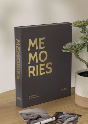 Hier KAILA MEMORIES Black - Coffee Table Photo Album (60 Schwarze Seiten) kaufen - BGASTORE.DE
