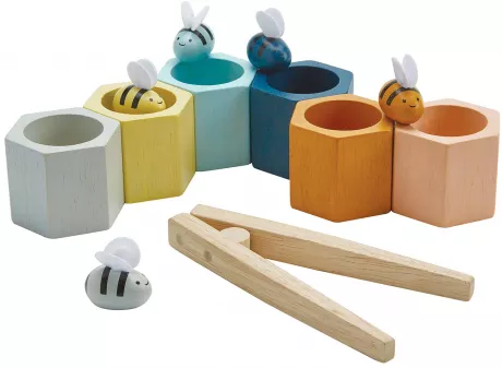 Plantoys Farben Sortierspiel Bienenstock für Kinder | greenstories