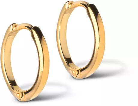 Enamel Copenhagen Medium Hoops Classic Forgyldt Øreringe – Heroines