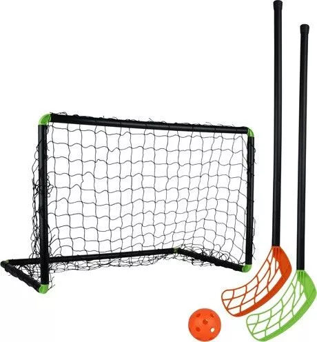 Stiga Floorball/Hockey Sæt m. mål og 2 stave som er 60 cm lange