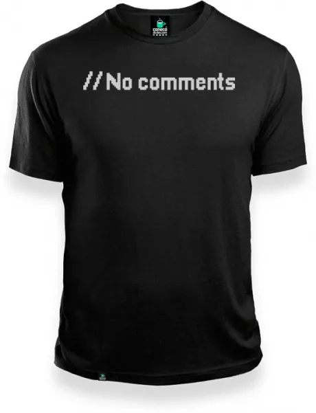Camisa No Comments - Caneca do Dev - Canecas e produtos de programação