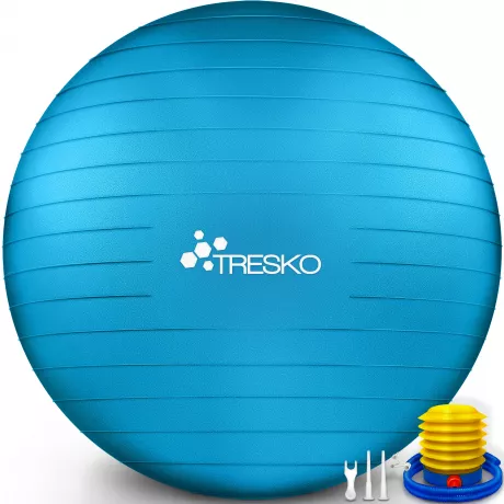 TRESKO Gymnastikball (Blau, 65cm) mit Pumpe | Kaufland.de