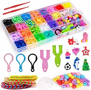 Loom Bänder Set 6 7 8 9 Jahr Mädchen Kinder Geschenk, Loops Gummis DIY Armbander Basteln Mädchen 8 9 10 11 12 Jahre Selber Machen Spielzeug Loombänder Kasten Set 6-12 Jahr Kinder Geburtstag Geschenk : Amazon.de: Spielzeug