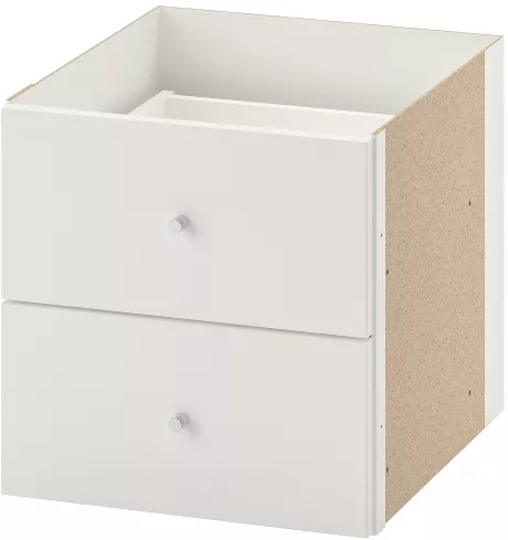 KALLAX Insert with 2 drawers, white, 33x33 cm - IKEA Switzerland