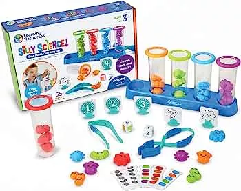Learning Resources Lustige Wissenschaften – Feinmotorik-Sortierset, MINT-Spielzeug für Kinder, Lernspielzeug, Training vorschulischer feinmotorischer Fertigkeiten, 55 Teile, ab 3 Jahren: Amazon.de: Spielzeug