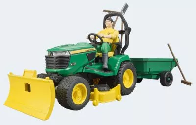 bworld John Deere Aufsitzrasenmäher Gärtner Hänger, John Deere | myToys