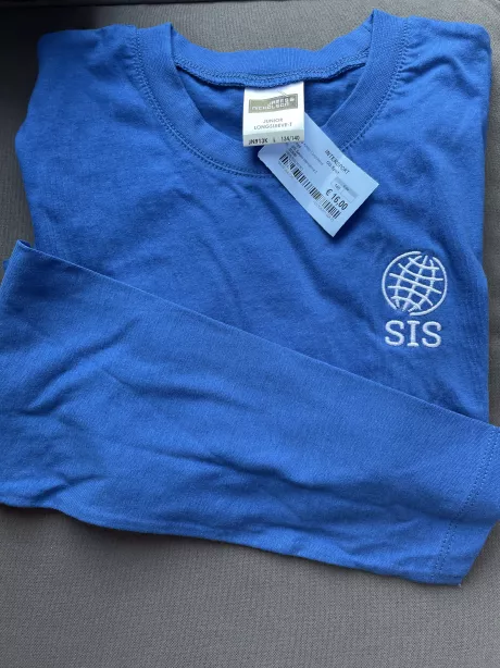 Shirt Blau lang