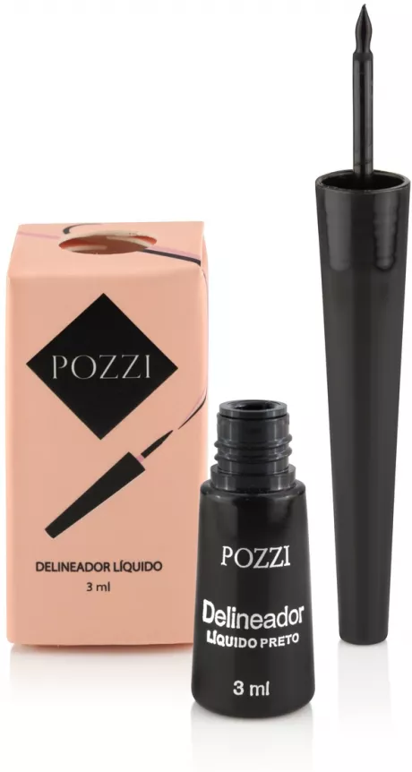 Delineador Líquido Preto Pozzi