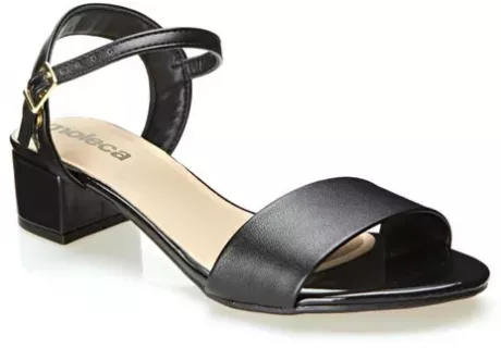 Sandália Salto Grosso Baixo Feminino Moleca - Oferta | MercadoLivre
