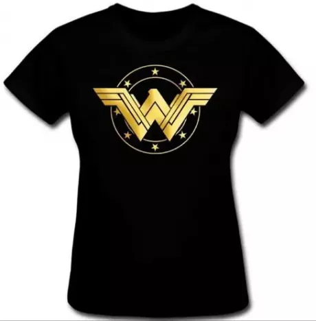 Blusa Baby Look Camiseta Feminina Mulher Maravilha Wonder W | Parcelamento sem juros