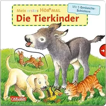 Mein erstes Hör mal (Soundbuch ab 1 Jahr): Die Tierkinder: Zum Hören, Schauen und Mitmachen ab 1 Jahr. Mit stabilen Geräusche-Schiebern für die Allerkleinsten : Trapp, Kyrima, Trapp, Kyrima: Amazon.de: Spielzeug