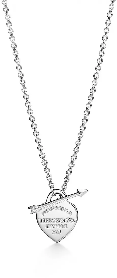 Pendente Lovestruck com berloque de coração Return to Tiffany™ em prata, pequeno | Tiffany & Co.
