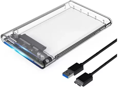 Case Para Hd Externo Transparente Usb Notebook Sata Protect | MercadoLivre