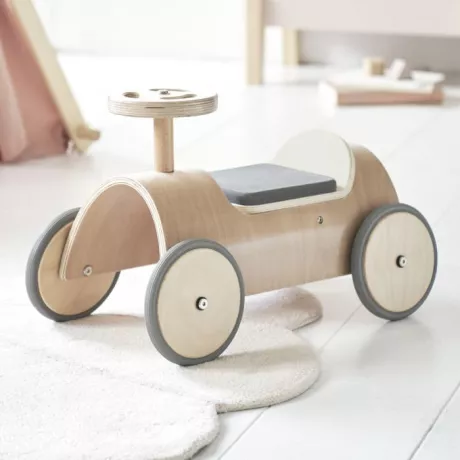 Rutschauto «PARIS» aus Holz, natur ✔️ Petite Amélie