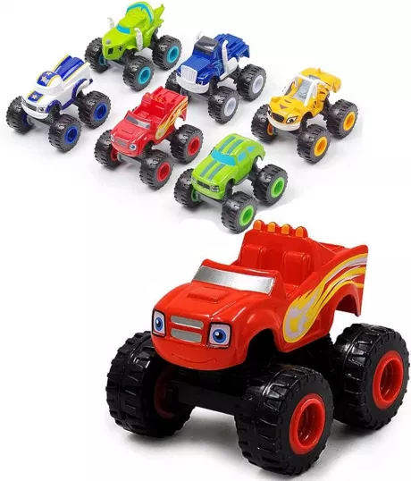 Blaze und Die Monster Maschinen Fahrzeuge Spielzeug Racer – Crusher Truck Geschenke für Kinder – 6 Stück: Amazon.de: Spielzeug