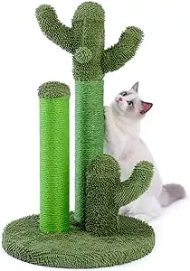 PAWZ Road Kratzbaum Kaktus, kreatives Katzenbaum-Design, 3 Pfosten in 1 Set, grün, L - 42 * 68.5cm, AY405-HZ-L-66GN-B : Amazon.de: Haustier