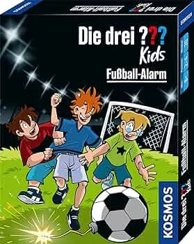 KOSMOS 741808 Die DREI ??? Kids Fußball-Alarm, Kartenspiel für 2-4 Spieler ab 8 Jahren, Detektiv Kinderspiel, Die DREI Fragezeichen, Fussball Kartenspiel: Amazon.de: Spielzeug