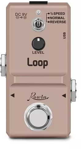 Pedal de efeito Rowin Nano Loop LN332S rosa