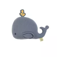 LÄSSIG Kuscheltier mit Rassel & Knisterpapier, Little Water Whale | LÄSSIG FASHION