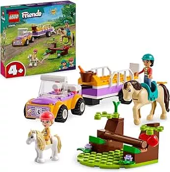 LEGO Friends Horse and Pony Pendant, Horse Toy for Girls and Boys with Car and Figures, Mini Doll Set with Liann, Zoya and 2 Animal Figures, Gift for Children 4 Years 42634: Amazon.de: Toys