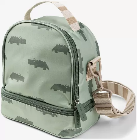 Done by Deer Kids Insulated Lunch Bag Croco Green (Green) - 181 kr | Boozt.com