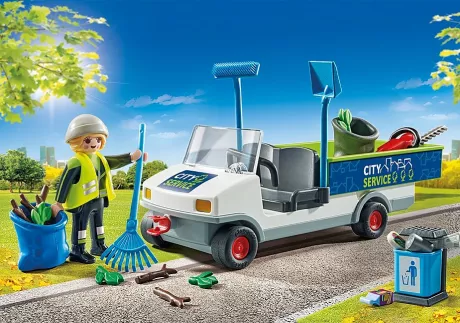 Stadtreinigung mit E-Fahrzeug - 71433 | PLAYMOBIL®