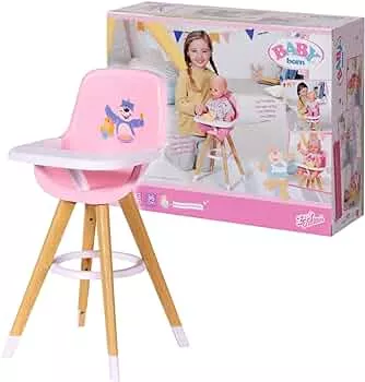 BABY born Hochstuhl für Puppen in moderner Holzoptik, 829271 Zapf Creation: Amazon.de: Spielzeug