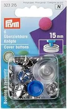 Prym Schaltfläche „Stoffbezug“, Metal, Gold, 15 mm Stärke, 6 : Amazon.de: Küche, Haushalt & Wohnen