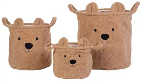 Childhome - 3er Set Aufbewahrungskörbe Teddy | baby-walz