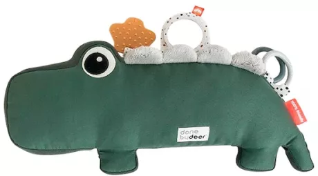 Done by Deer - Spielkissen Tummy time Krokodil Croco - grün | baby-walz