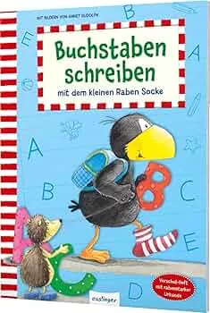 Der kleine Rabe Socke: Buchstaben schreiben mit dem kleinen Raben Socke: Übungsheft zum Buchstaben lernen : Rudolph, Annet: Amazon.de: Books