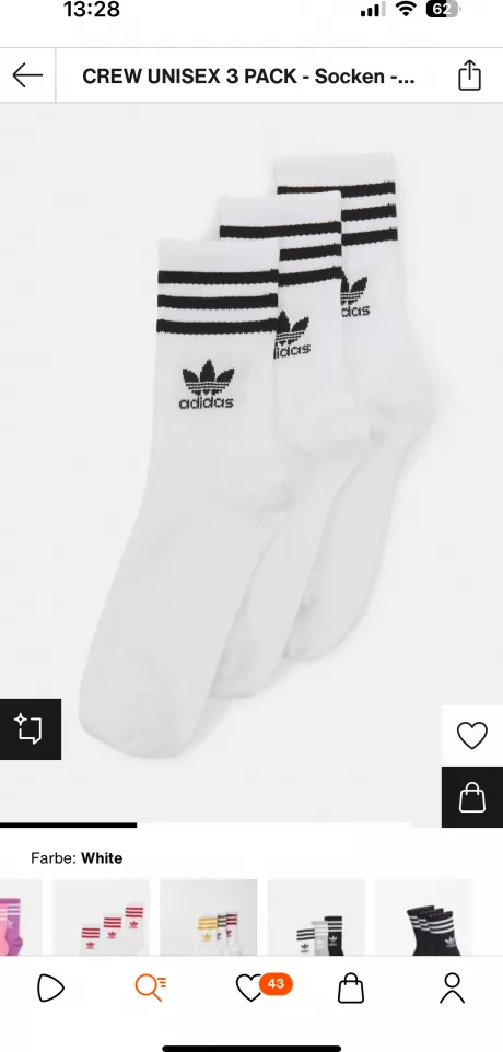 Adidas Socken gr 39