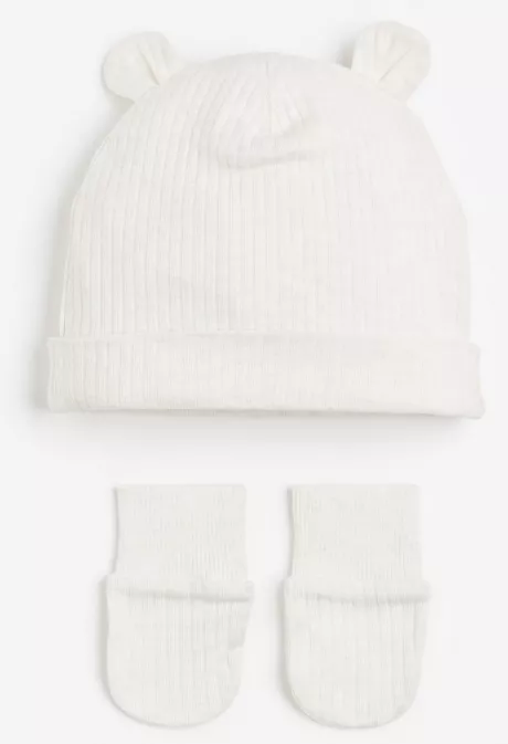 2-teiliges Baumwollset - Cremefarben - Kids | H&M DE