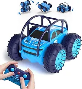 MaxTronic Direct Charge Remote Controlled Car with LED Light, Amphibian Waterproof RC Stunt Car 360° Flips, 4WD 15 km/h Offroad 2.4G Monster Truck Toy Girls Boys for Children from 3 Years: Amazon.de: Toys