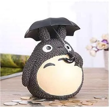 Sparschwein Harz Spardosen Totoro Figuren Kinder Münze Geldbank Japanischer Stil Münzgelddose Münzdose für Jungen Mädchen (Size : L): Amazon.de: Küche, Haushalt & Wohnen