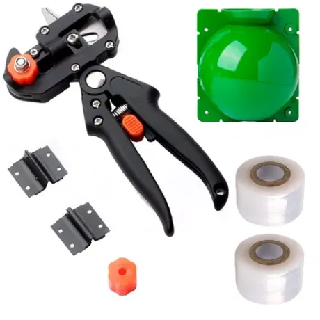 Kit Tesoura Enxerto Profissional + Caixa Enxertia + Fita | Parcelamento sem juros