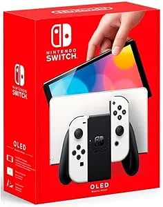 Nintendo, Console, Nintendo Switch OLED, Nacional, Portátil e Doméstico, Tela de 7 Polegadas, Bateria de até 9 Horas, 64GB de Armazenamento, Porta LAN Integrada, Áudio Aprimorado, Inclui Joy-Con com Suporte e Alças, Branco : Amazon.com.br: Computadores e Informática