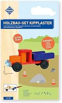 Pebaro 469 Holzbau-Set Kipplaster, 30-teilig, Holz, Normal : Amazon.de: Spielzeug