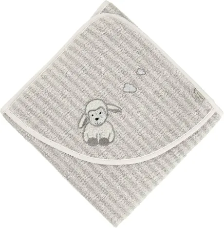 Sterntaler Badetuch Schaf Stanley, Alter: ab 0 Monate, 100 x 100 cm, Grau : Amazon.de: Baby