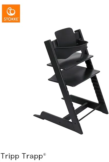 Stokke® - TRIPP TRAPP® - Bundle Treppenhochstuhl inkl. Babyset - Black
