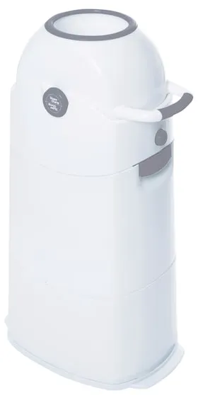 Diaper Champ - Windeleimer Medium - weiß/grau