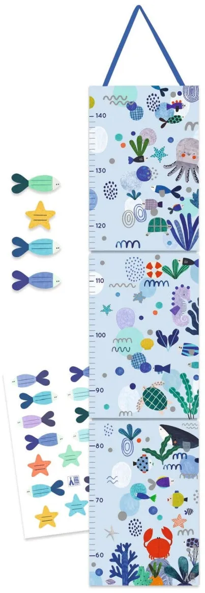 Djeco Messlatte Wasserwelt fürs Kinderzimmer