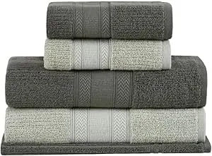 Buddemeyer Jogo de Toalhas Melissa Extra Soft Banho Verde/Verde Claro 5 peças | Amazon.com.br