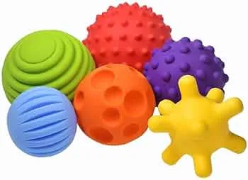 FANCY Baby Sensorik Balls - Babyspielzeug ab 0 3 6 8 Monate, Greifball für Babys, Multi Texturierte Motorikspielzeug, Massagebälle, Mehrere Größen Spielzeug, Baby Ball (Taktiliki): Amazon.de: Spielzeug