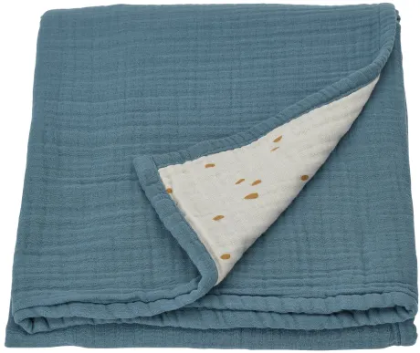 GULDVÄVARE Babydecke, blau/weiß Punkte, 80x100 cm - IKEA Schweiz